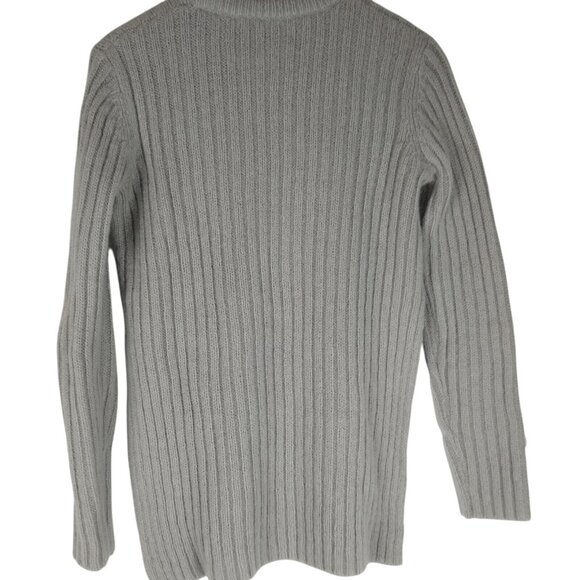 Kookai Womens Grey Ribbed Wool Sweater Size Small Chunky Warm Cozy - Picture 7 of 9